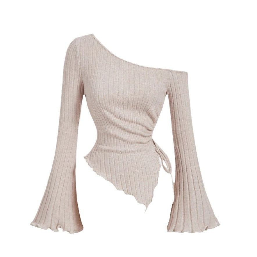 Women's Bell Sleeve Shoulder-baring Sweater