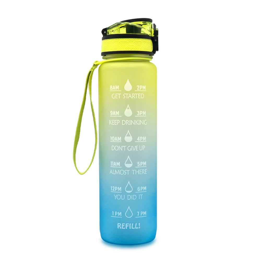 1L Tritan Water Bottle With Time Marker