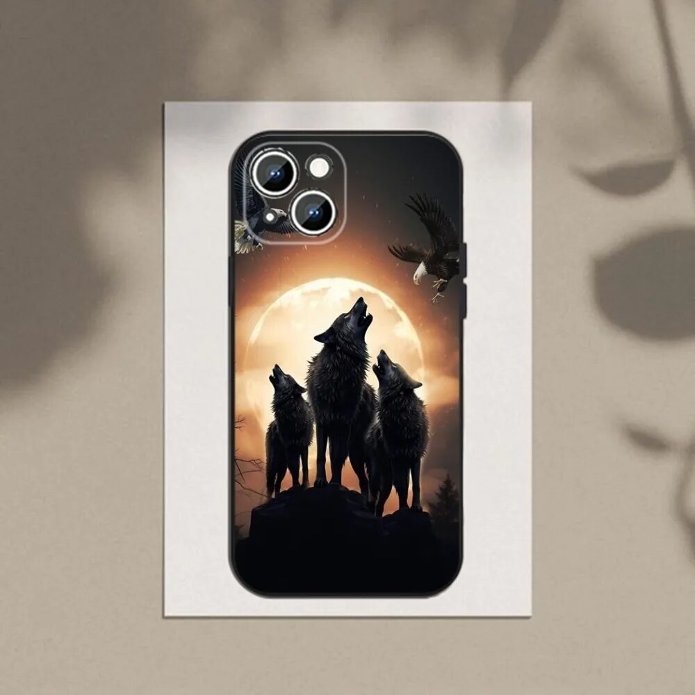 Domineering Eyes Wolf Soft Shell Phone Case