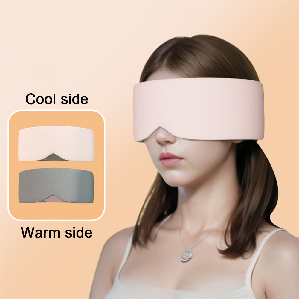 Silk Cotton Padded Eye Full Cover Block Light Blindfold Double Face Warm Cold Sleeping Masks For Women Soft And Comfortable Blindfold For Travelling