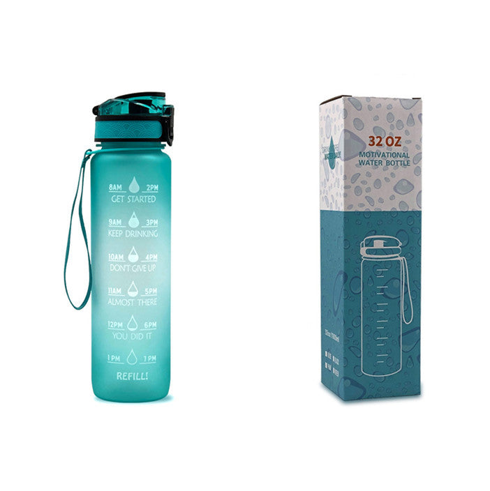 1L Tritan Water Bottle With Time Marker