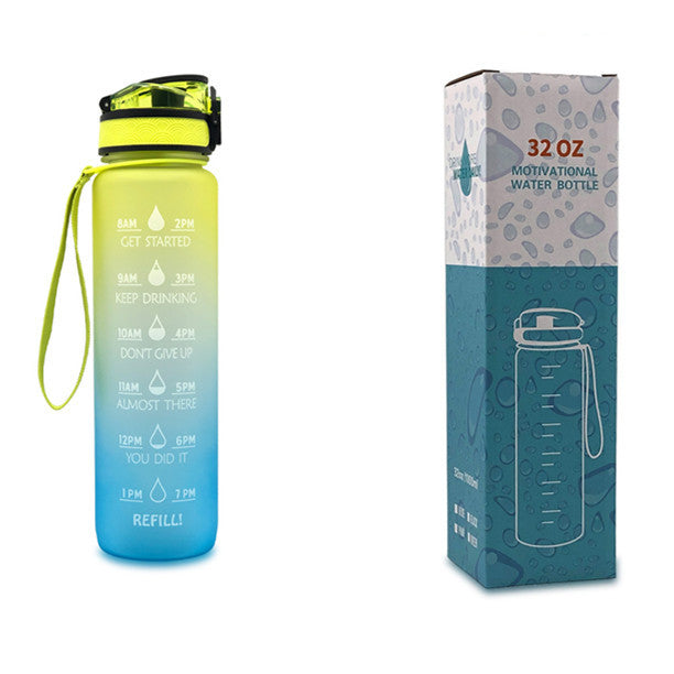 1L Tritan Water Bottle With Time Marker