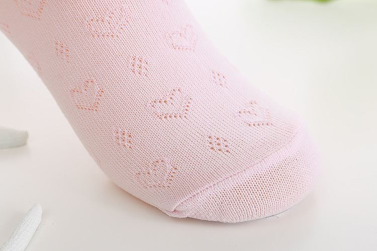 Breathable Summer Thin Mesh Student Socks