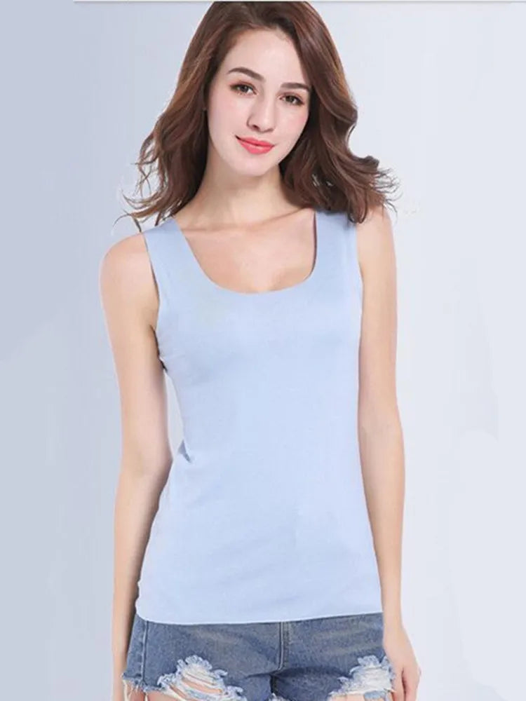 Tank Tops Soft Modal Vest Sleeveless