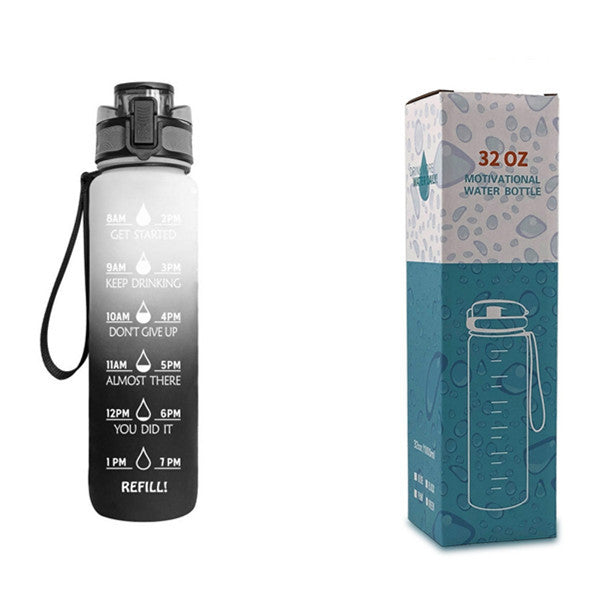 1L Tritan Water Bottle With Time Marker