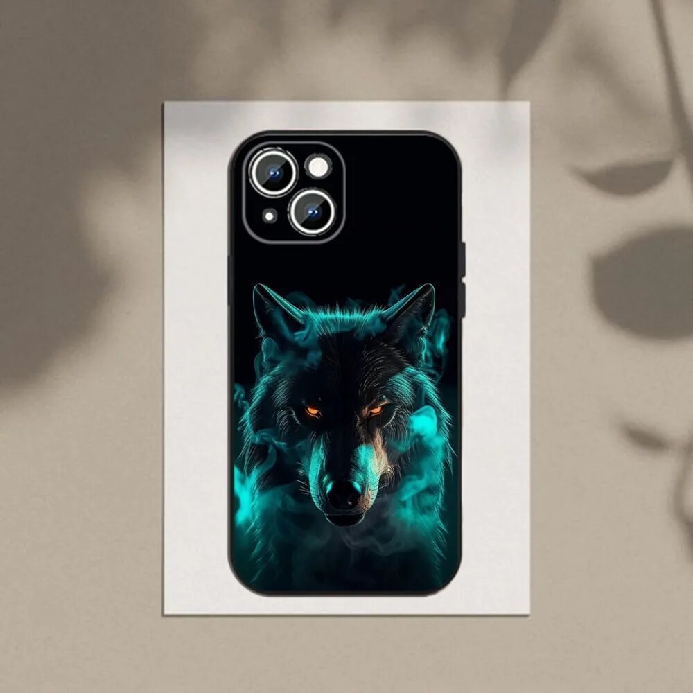 Domineering Eyes Wolf Soft Shell Phone Case