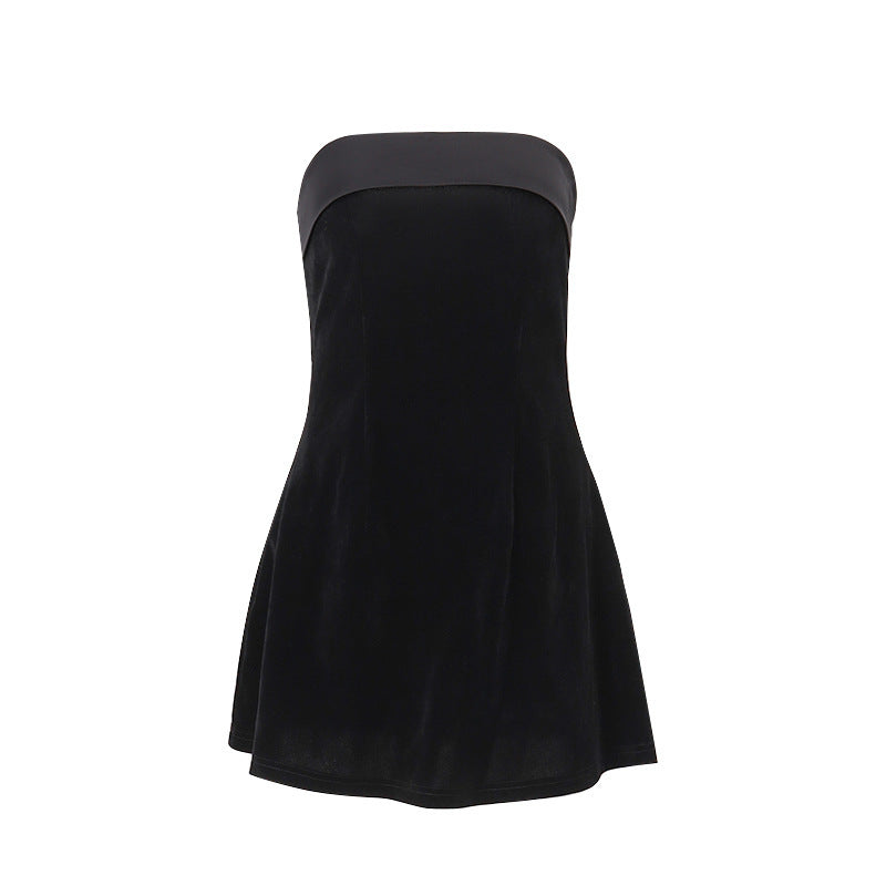 Ins Slim Tube-top Dress