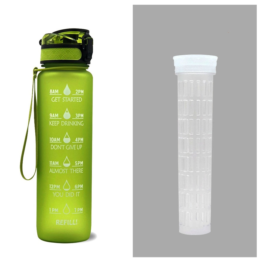 1L Tritan Water Bottle With Time Marker